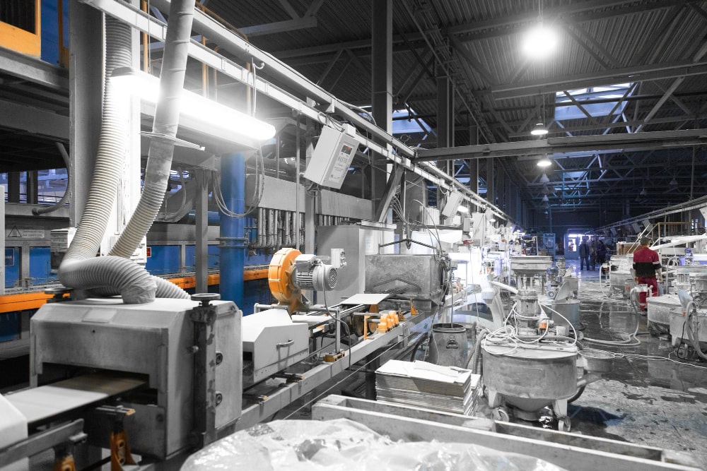 interior of a factory